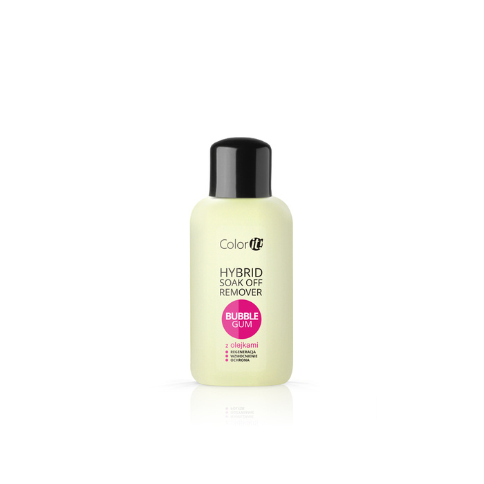 Hybrid Soak Off Remover COLOR IT z olejkami Bubble Gum 150 ml