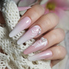 Bridal manicure with pearls - elegance in its purest form