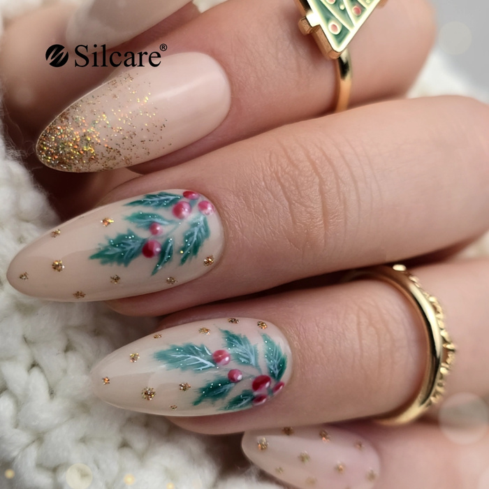 Weihnachtliches Design mit Mistelzweig