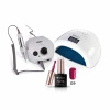 Zestaw Lampa UV/LED + Frezarka + Lakier hybrydowy maniMore 09 10 g