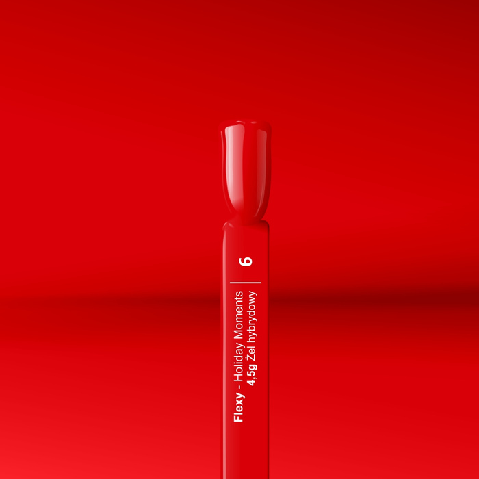 Flexy Hybrid Gel nail polish 06 Intense Red 4.5 g