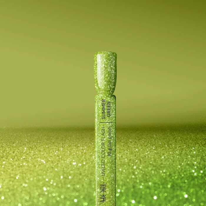 Lakier hybrydowy maniMORE Flash Summer Green 10 g
