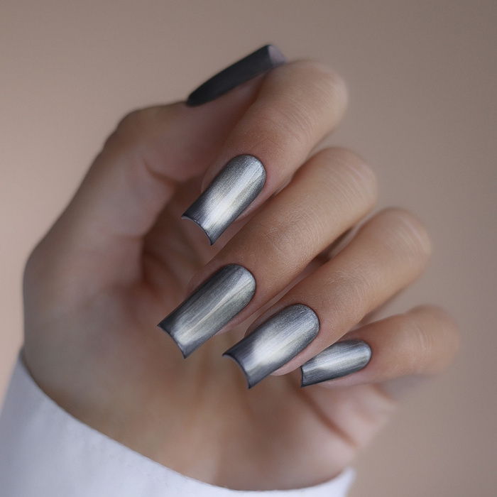 Lakier hybrydowy maniMORE Cat Eye Silver Pop 10 g