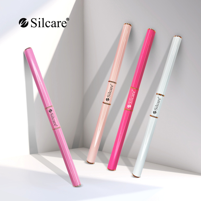 Nail brush for gel  nr. 8 and liner 11mm - rose tube
