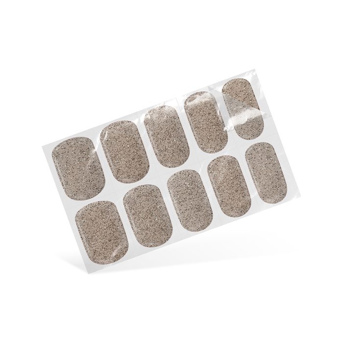 Hybryda w naklejce Nail Art. Simple brokatowy piasek 24 szt.