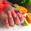 Orange hybrid nails