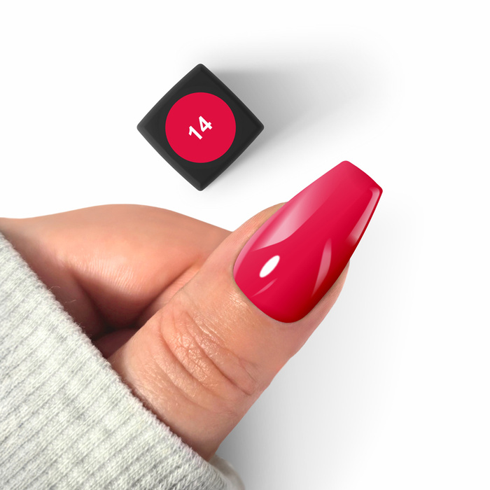 Flexy Hybrid Gel nail polish 14 Classic Red 4.5 g