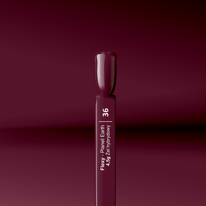 Flexy Hybrid Gel nail polish 36 Plum in chocolate 4.5 g