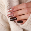 Chocolate manicure - elegance in a sweet, autumn edition