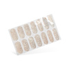 Nail Art. Stickers Gel Nails Simple champagne glitter 24 pcs.