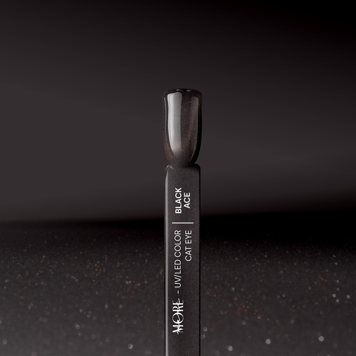 Lakier hybrydowy maniMORE Cat Eye Black Ace 10 g