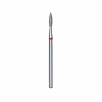 Fresa diamantata a fiamma affilata Staleks EXPERT Rosso 2,1 mm / 8 mm