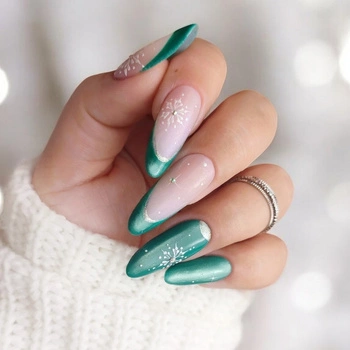 Unghie invernali menta - una manicure delicata e fresca per i giorni freddi