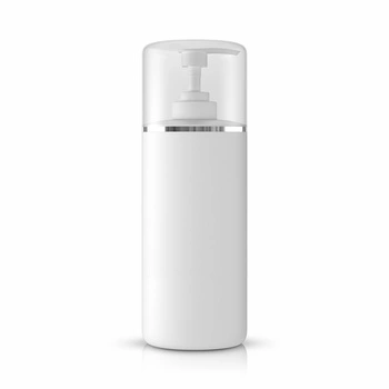 Bottiglia bianca da 500 ml con nebulizzatore e tappo