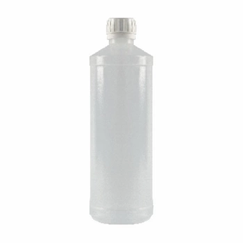 Bottiglia trasparente da 500 ml con tappo bianco - Soluzione universale per cosmetici