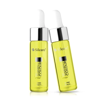 Olio per unghie e cuticole con una pipetta The Garden of Colour Clear Peach 15 ml