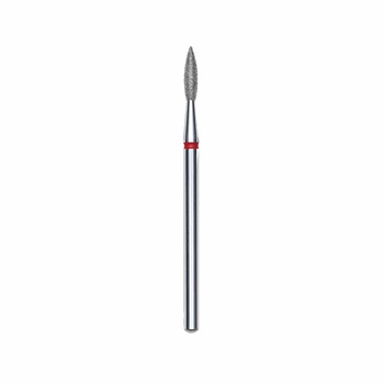 Fresa diamantata a fiamma affilata Staleks EXPERT Rosso 2,1 mm / 8 mm