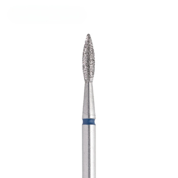 Frez diamentowy płomyk ostry niebieski EXPERT średnica 2,1 mm/8 mm
