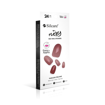Hybryda w naklejce Nail Art. Simple bordowe 24 szt.