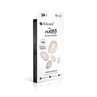 Hybryda w naklejce Nail Art. Simple szampański brokat 24 szt.