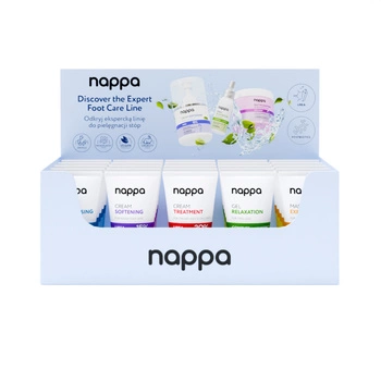 Zestaw 25 kremów Pielęgnacja stóp Nappa z mocznikiem + Ekspozytor